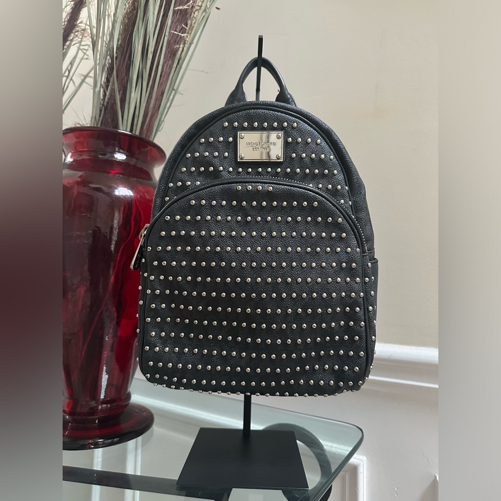 🌹Vintage Michael Kors • Black Studded Mini Backpack